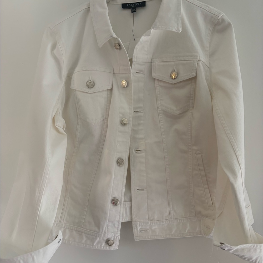 Talbots Women's White Jean Jacket